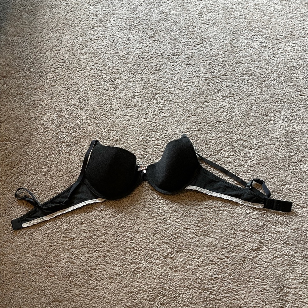 H&M Grey Bra with Light Pink Lace